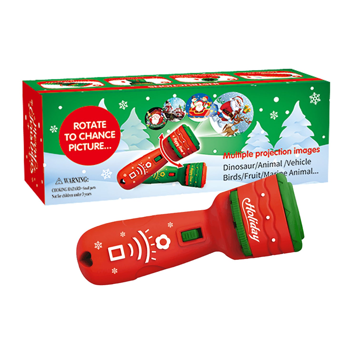 Linterna con proyector de Santa, Navidad! linterna tipo lampara con proyección de imágenes navidades