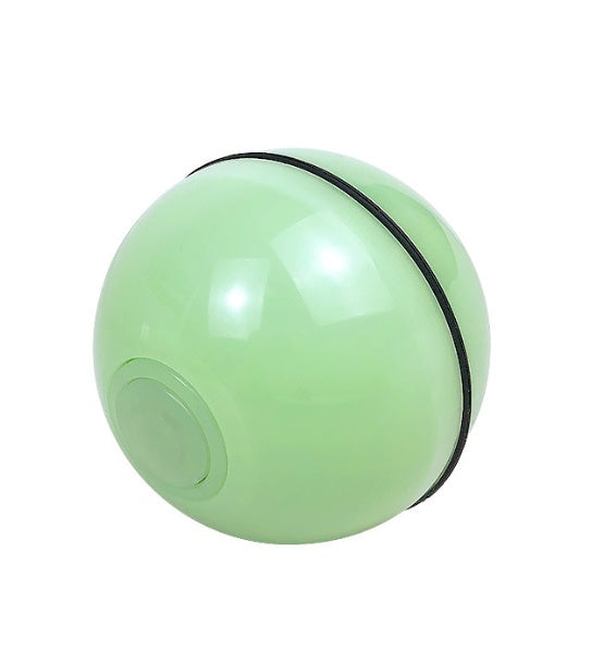 Pelota de juguete electrónica con láser LED y ruedas para gatos
