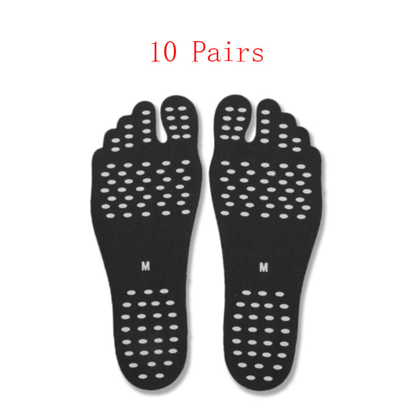 Calzado Invisible para playa, sandalias, plantillas adhesivas para playa, almohadillas antideslizantes para hombres y mujeres