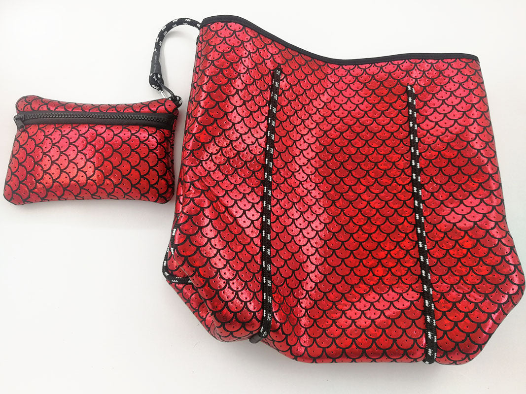 Bolsa de playa de neopreno ideal para tus días al aire libre, salidas a la playa, caminatas al sol