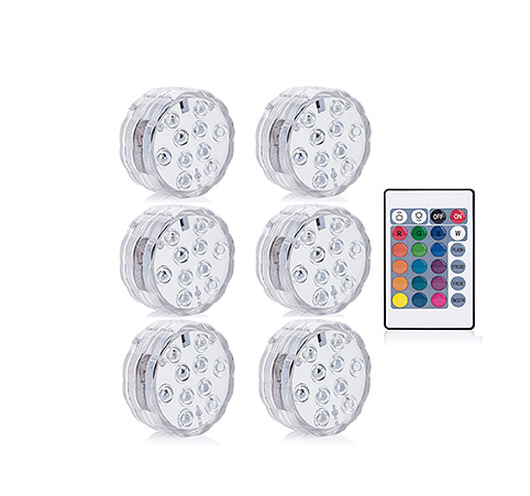 Luz LED Sumergible con Control Remoto | Iluminación Decorativa IP68