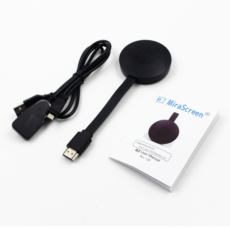 Dispositivo de visualización de TV MirraScreen G2 Anycast Crome Cast HDMI, Replicador de telefono a TV, para mirar tus programas favoritos!