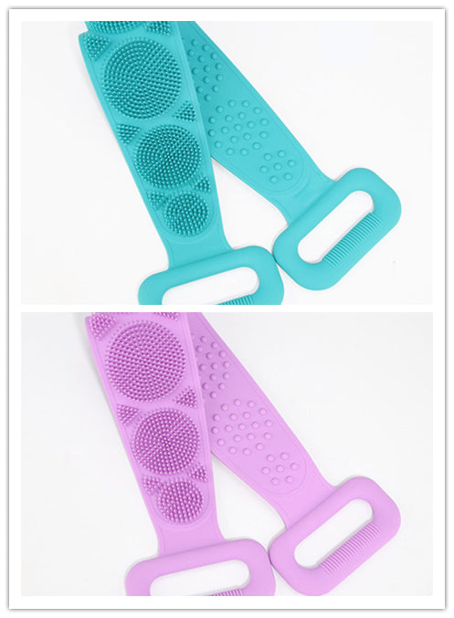 Toalla frotadora para tu cuerpo, toalla de silicona para frotar tu cuerpo, cepillo capilar