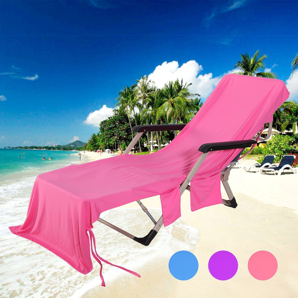 Funda para silla de playa, funda de reposera, funda para silla de descanso al sol ideal para exterior, secado rápido, fresco y ligero.