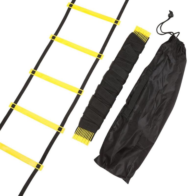 Escaleras de entrenamiento de agilidad de fútbol, escaleras de escala de velocidad, correas de nailon, equipo de Fitness