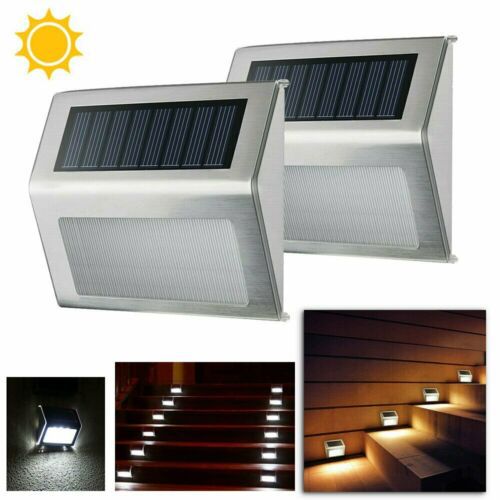 Luz solar para escalera del pasillo, del patio, de jardines, en acero inoxidable para exteriores