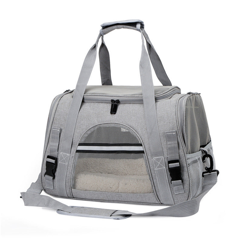 Bolso Transportador para Mascotas 10kg – Bandolera Plegable con Refuerzo Interno | Viajes y Exterior