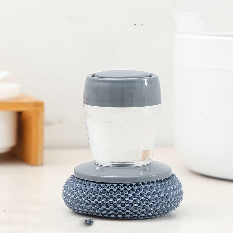Cepillo de Cocina con Dispensador – Limpieza Fácil con Solo Presionar