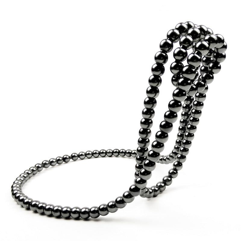 Estante para vino con collar de perlas, estante suspendido para vino, decoración creativa de escritorio para el hogar