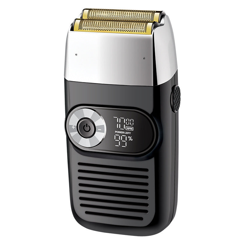 Afeitadora eléctrica para hombres, afeitadora de corte de pelo, ligera y