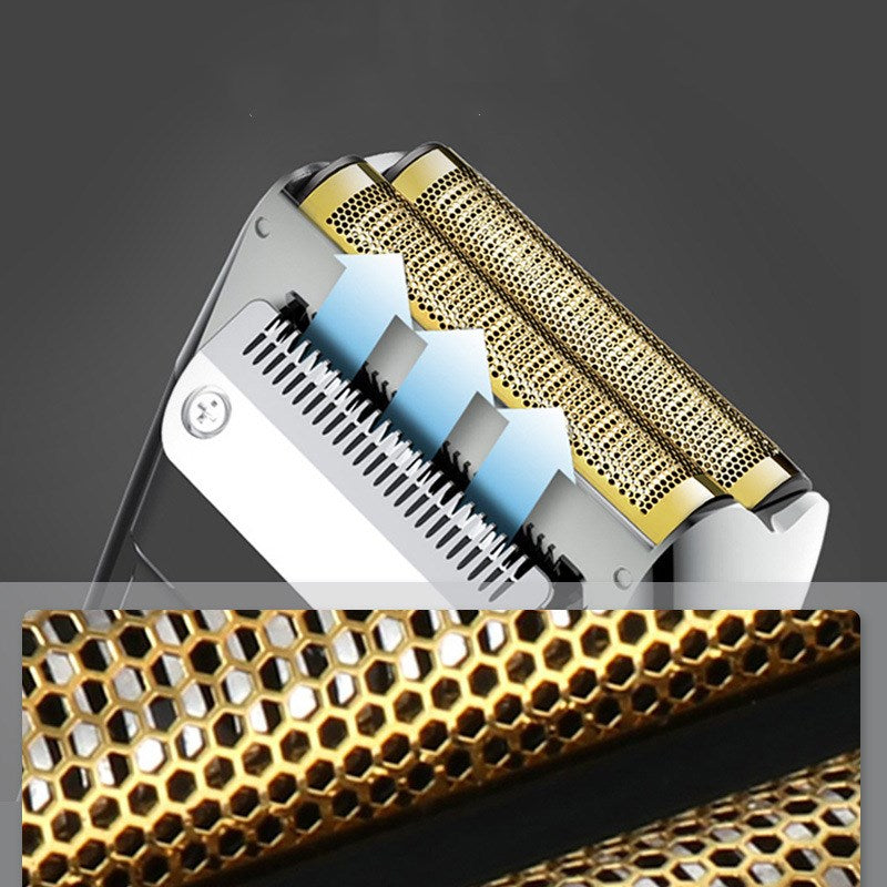 Afeitadora eléctrica para hombres, afeitadora de corte de pelo, ligera y