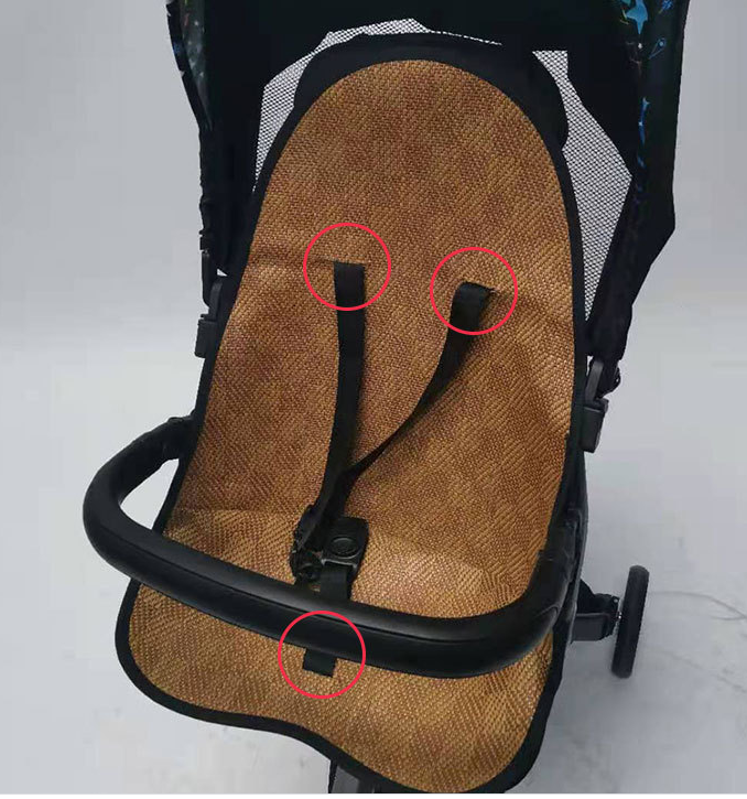 Cojín de asiento transpirable para cochecito de bebé, almohadilla fresca de verano, accesorios de colchón para silla de bebé