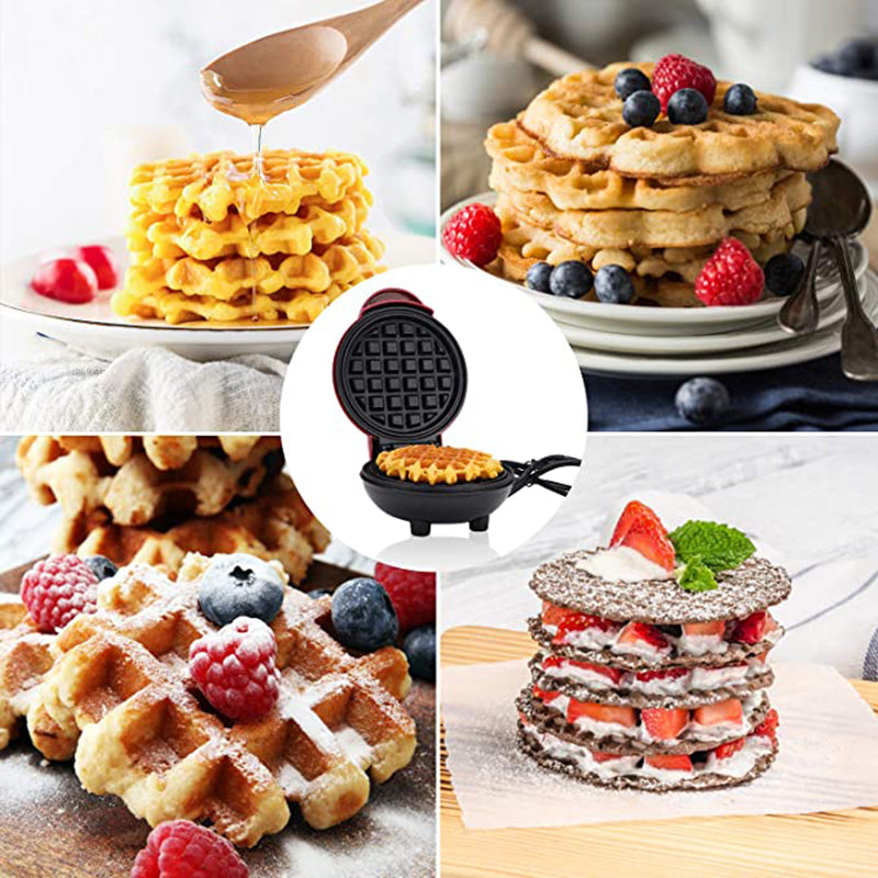 Waflera personal, divina, Mini máquina para hacer wafles eléctrica, la vas a amar!