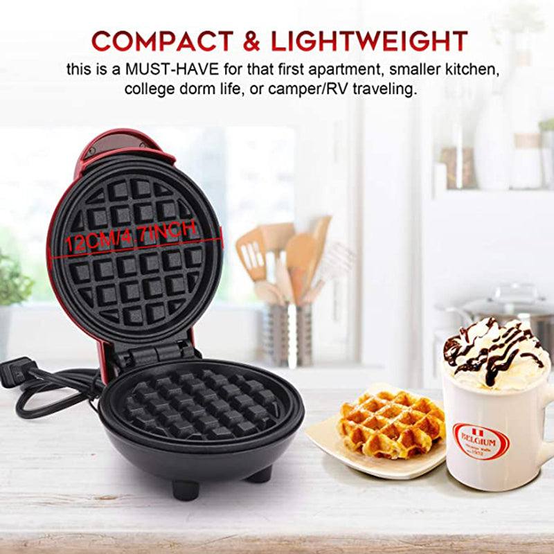 Waflera personal, divina, Mini máquina para hacer wafles eléctrica, la vas a amar!