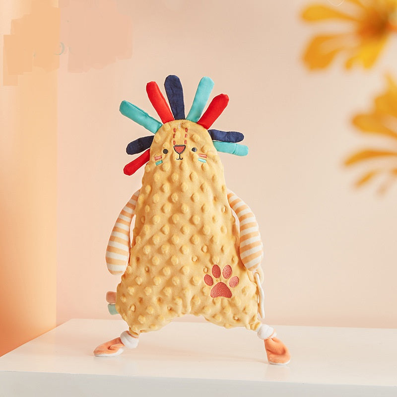 Muñeco tranquilizador para bebé, mordedor de lactancia, Orejas de conejo Kawaii, toalla facial para recién nacido
