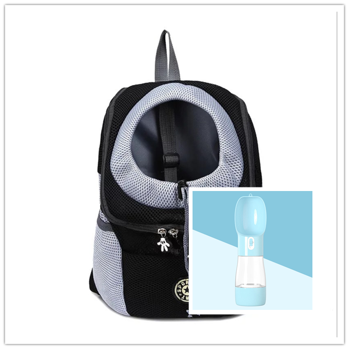 Trasportín para perros, mochila para perros, doble hombro, portátil, para viaje