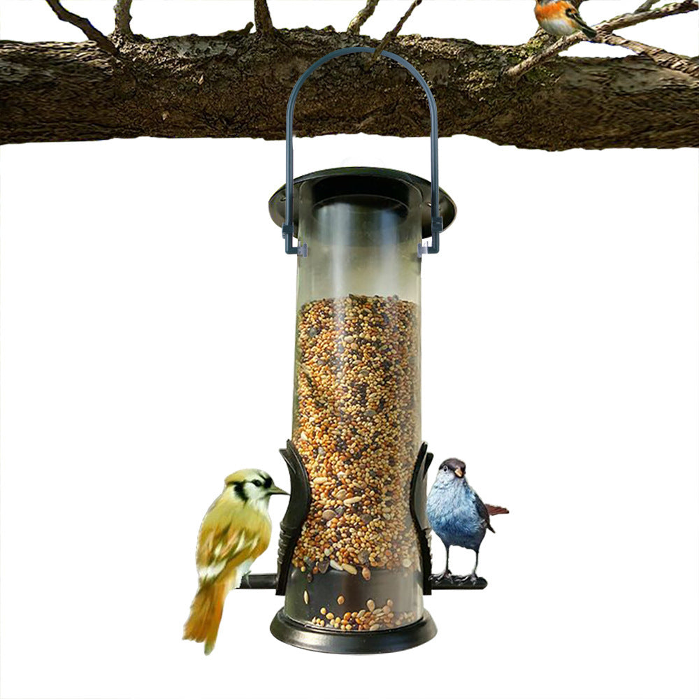 Comedero, dispensador de comida para pájaros, decoración para exteriores, árbol y jardín.