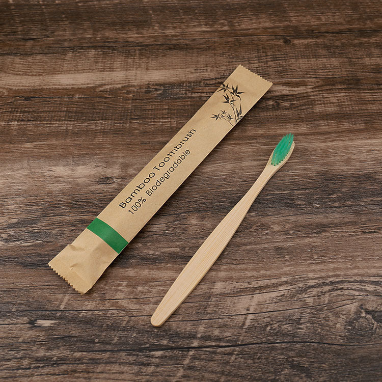 Set de 10 Cepillos de Dientes de Bambú Ecológicos con Cerdas Suaves de Carbón
