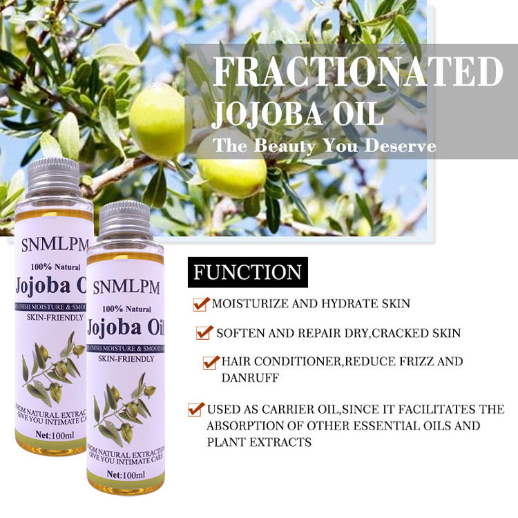Aceite de Jojoba para pieles deshidratadas, pelo quebradizo, aceite para uso de masajes