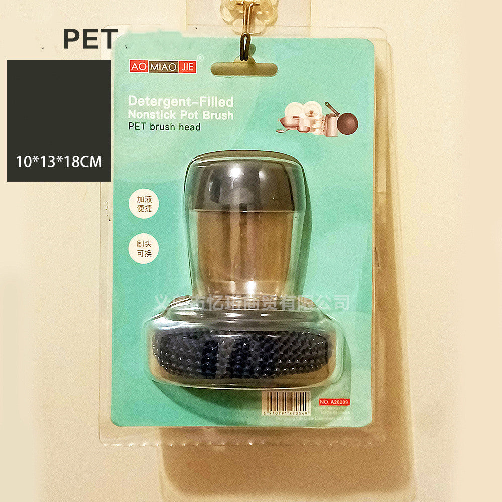 Cepillo de Cocina con Dispensador – Limpieza Fácil con Solo Presionar