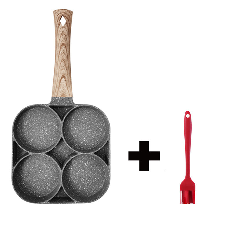 Sartén para tortilla de división de cuatro partes, sartén antiadherente