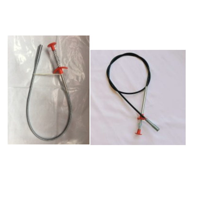 Desbloqueador de tuberías de pellizco manual , herramienta de dragado de tuberías de resorte para dragado de alcantarillado y paso de cocina