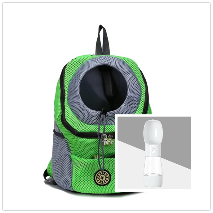 Trasportín para perros, mochila para perros, doble hombro, portátil, para viaje