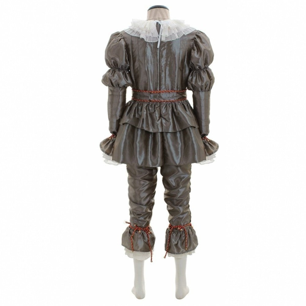 Disfraz de payaso malvado para tu fiesta de Halloween, color oscuro y blanco, magnífico para tu fiesta de disfraces, Payaso de miedo! para niños y adultos