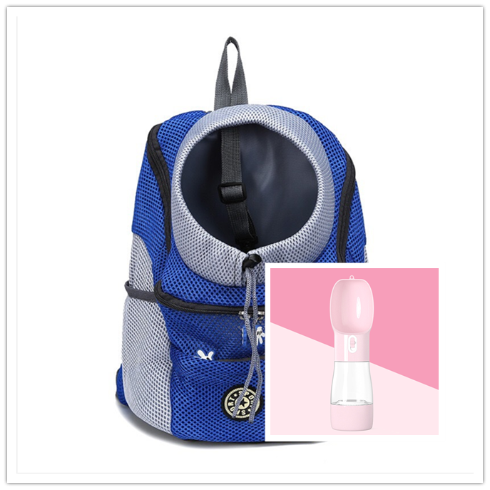 Trasportín para perros, mochila para perros, doble hombro, portátil, para viaje