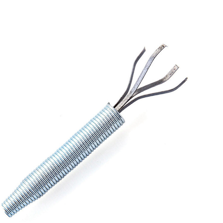 Desbloqueador de tuberías de pellizco manual , herramienta de dragado de tuberías de resorte para dragado de alcantarillado y paso de cocina