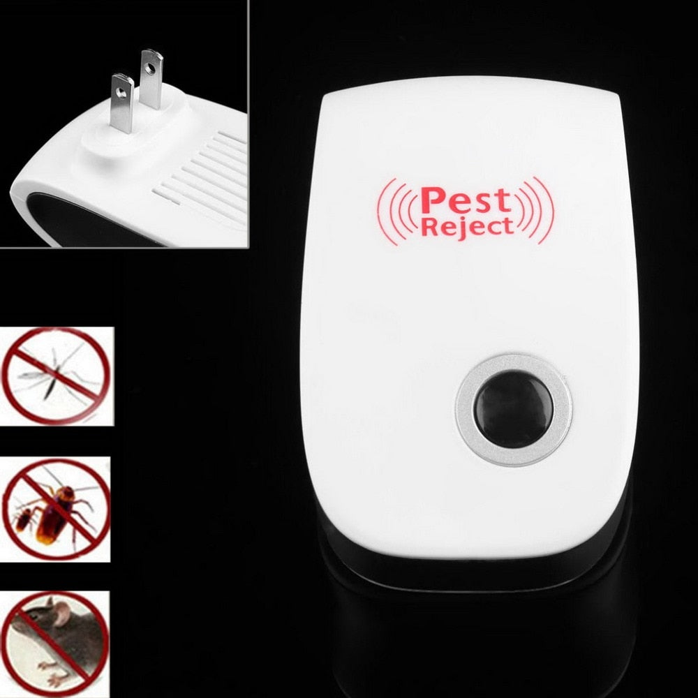 Repelente electrónico ultrasónico, saludable, recargable, repelente de mosquitos, insectos, repelente de ratones, práctico enchufe