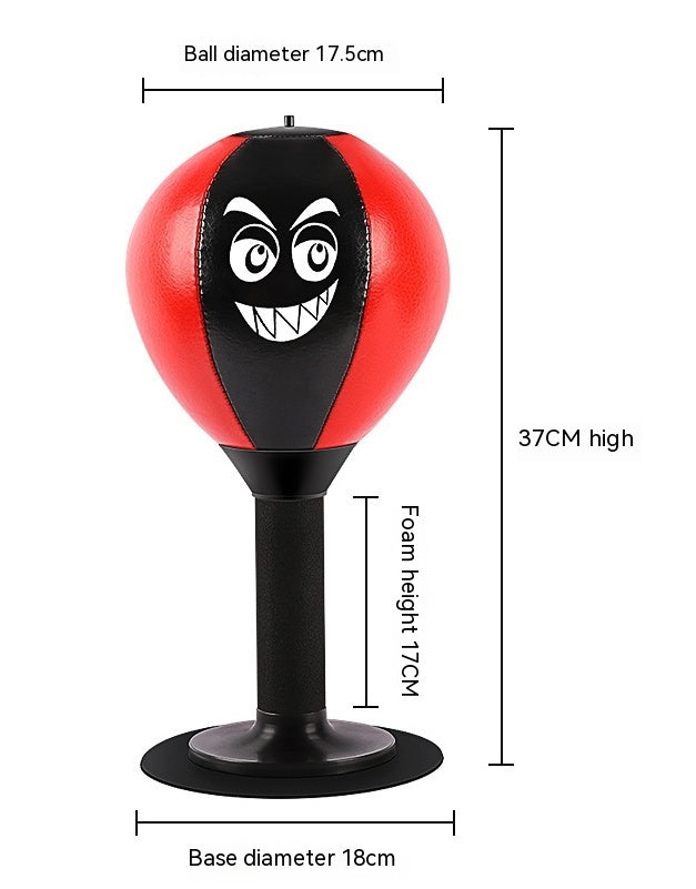 Punching Ball Infantil de Escritorio | Bola de Boxeo Antiestrés con Ventosa – con Bomba de Aire