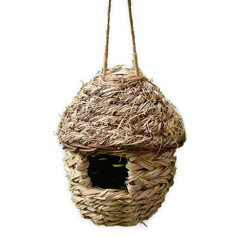 Nido de pájaro tejido a mano, decora tu espacio exterior