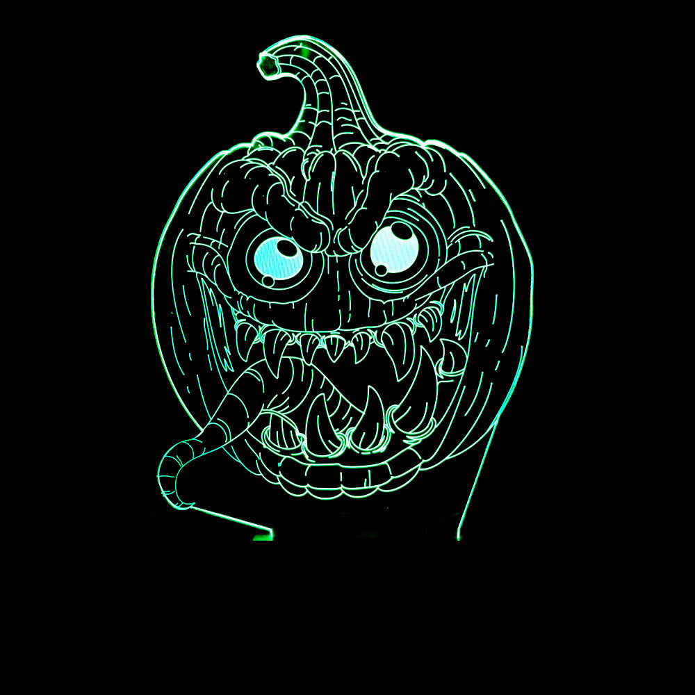 Luces decorativas de calabaza de Halloween, artículo decorativo, luces LED