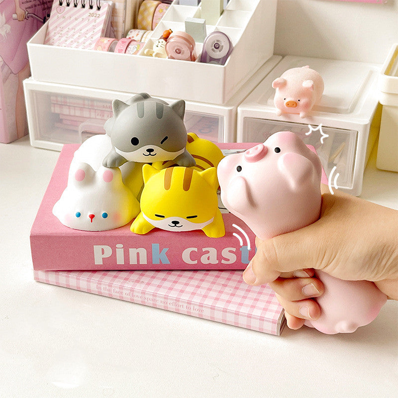 Mouse Pad, Alfombrilla de ratón de descompresión de apoyo, ergonómico, suave de muñecos divertidos, gatos, cerdo