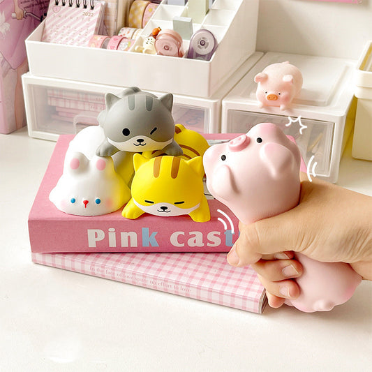 Mouse Pad, Alfombrilla de ratón de descompresión de apoyo, ergonómica, suave de muñecos divertidos, gatos, cerdo