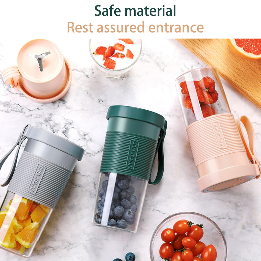 Mini licuadora portátil recargable por USB, exprimidor de frutas eléctrico, batidora de cocina, botella deportiva ligera, licuadora multifunción