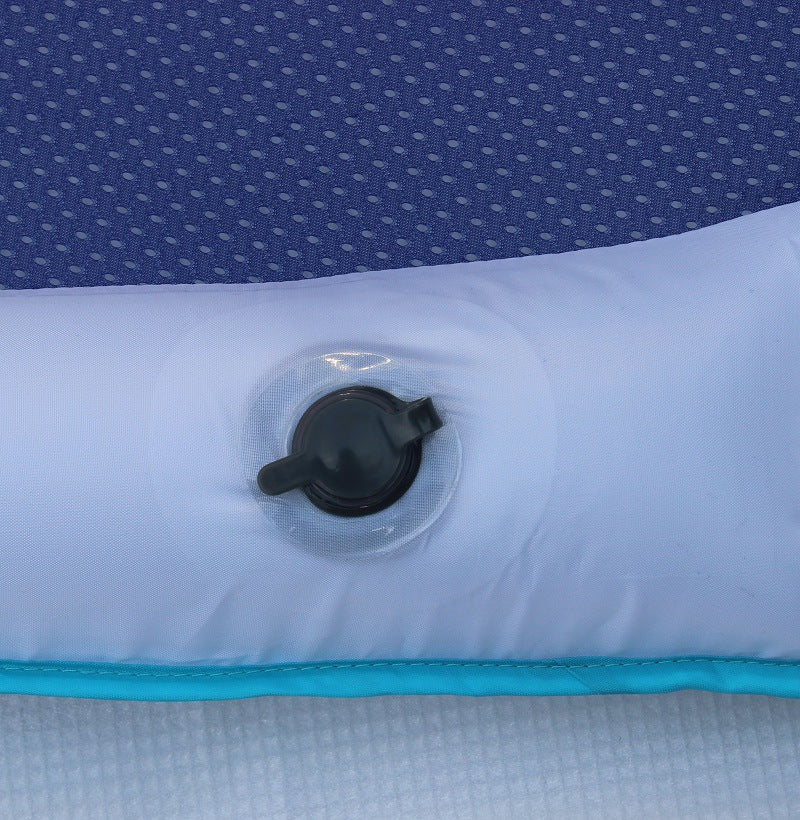 Sillón de playa inflable, Silla Flotante para adultos en la playa, con reposacabezas y superficie de red, cama flotante plegable de juguete de agua para piscina, playa,
