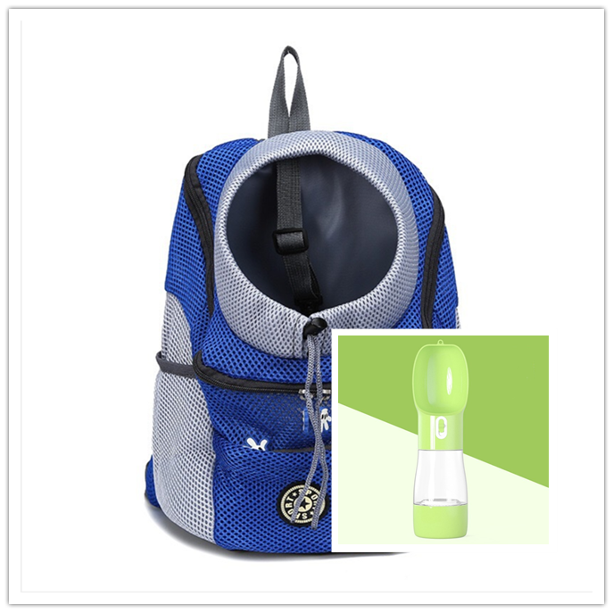 Trasportín para perros, mochila para perros, doble hombro, portátil, para viaje