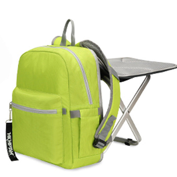 Mochila, Backpack con Asiento Oculto – ¡Organízate y Descansa en Cualquier Lugar!