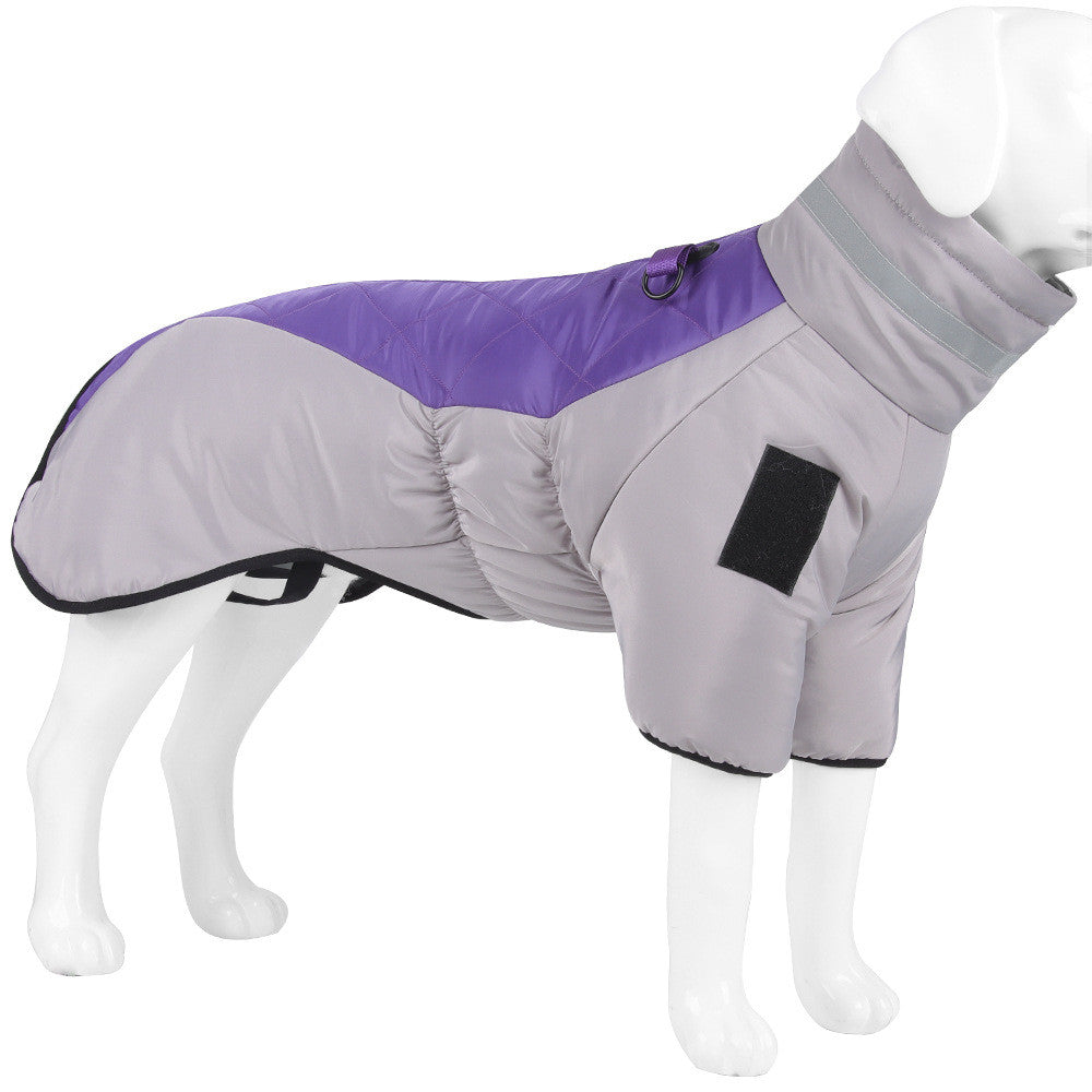 Ropa para perros gruesa con calidez reflectante para perros grandes, ropa para lluvia, suministros para mascotas