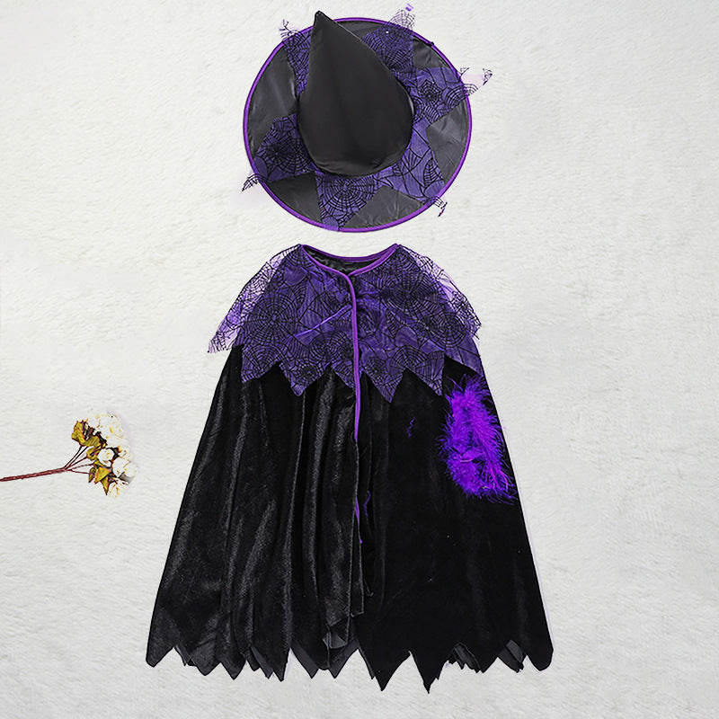 Disfraz infantil bruja en distintos colores
