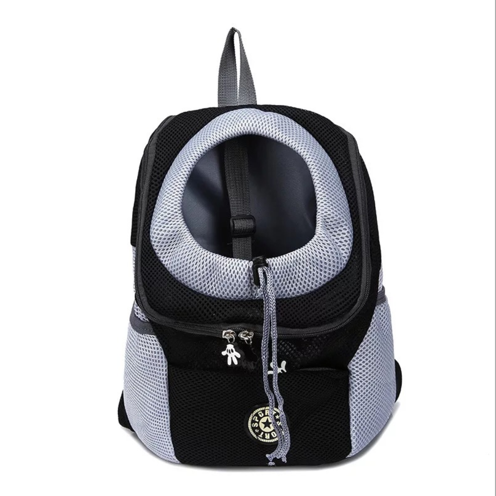 Trasportín para perros, mochila para perros, doble hombro, portátil, para viaje