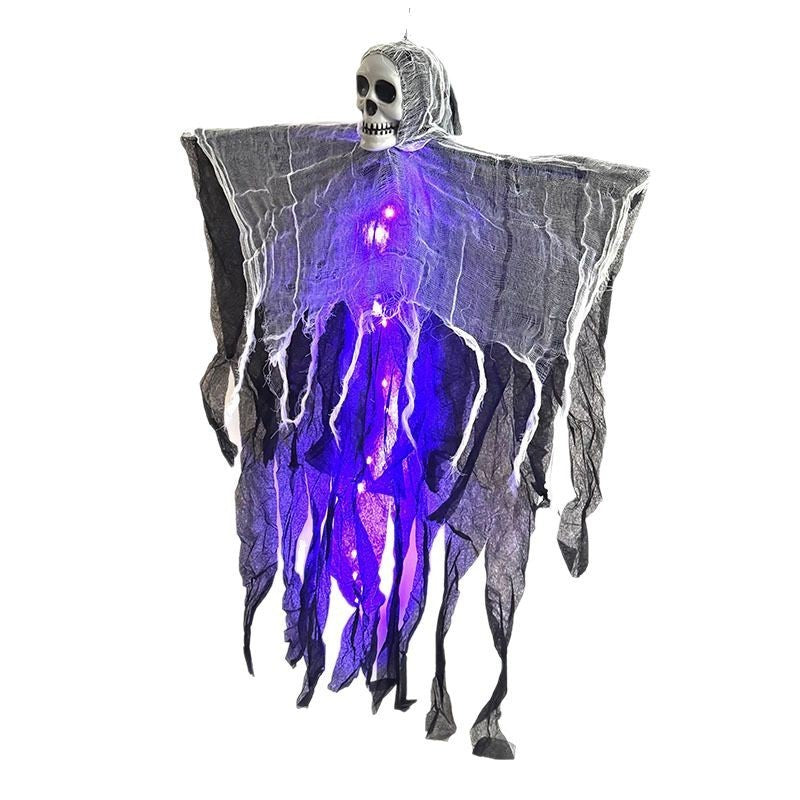 Fantasma Colgante con Calavera 85cm – Decoración de Halloween para Interior y Exterior 👻