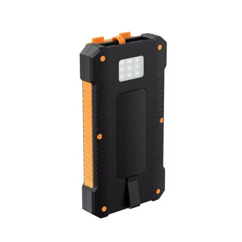 Cargador portátil supercargador solar con 2 USB y linternas LED de 30 000 mAh