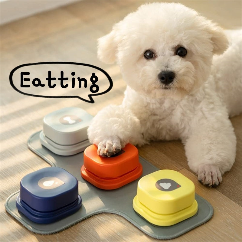 Botón de Comunicación Grabable para Perros y Gatos – ¡Diles “Comida”, “Paseo” o “Jugar”!