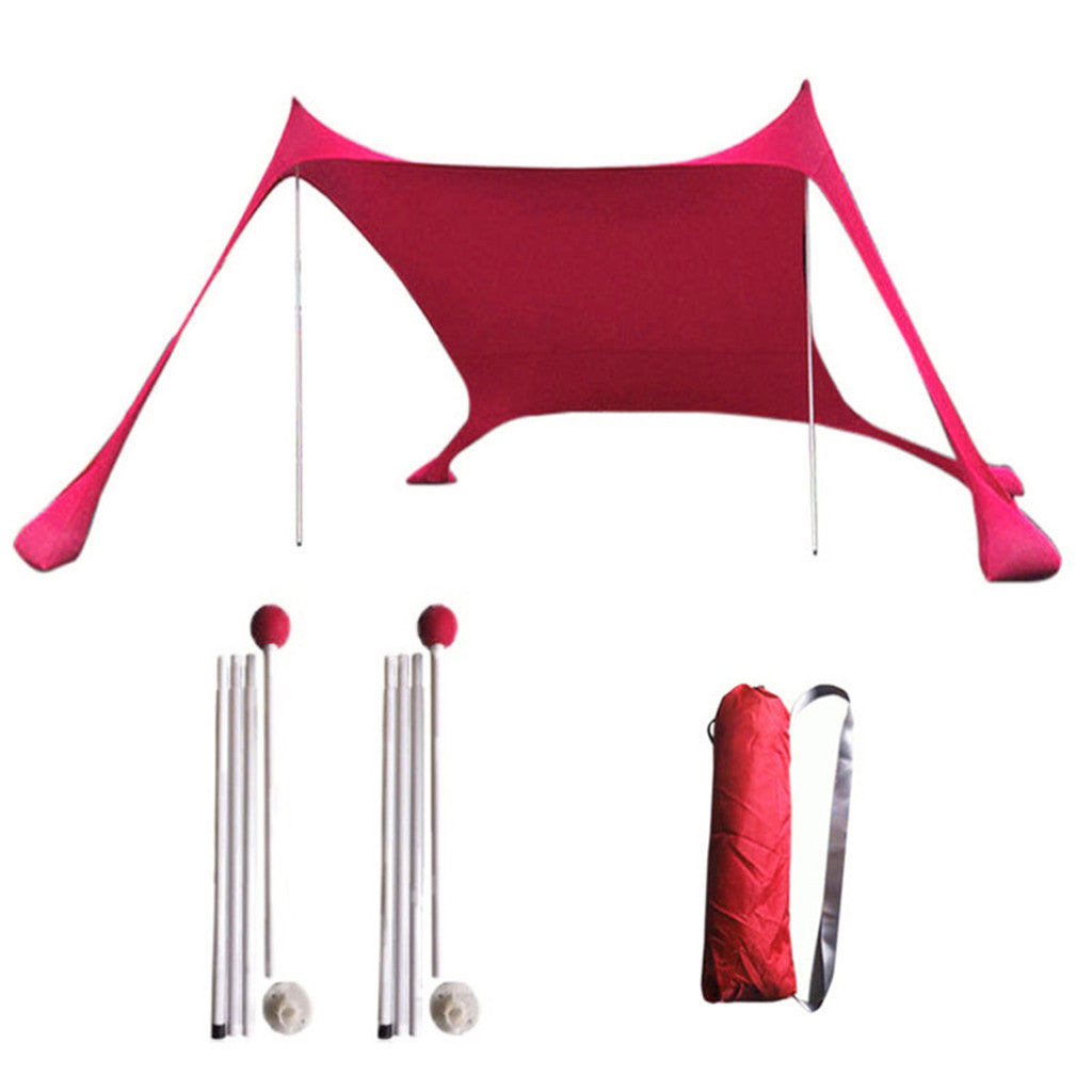 Toldo para sombra tipo carpa de un dormitorio, medidas 210*210*160cm; Tienda de campaña para exteriores, playa
