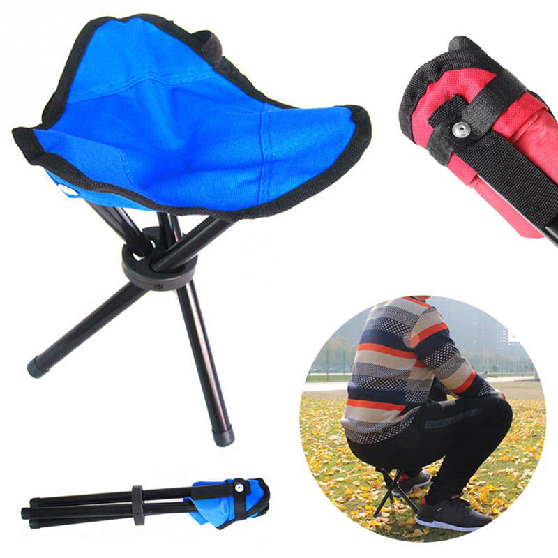 Silla plegable para acampar, fácil de plegar y fácil de transportar.