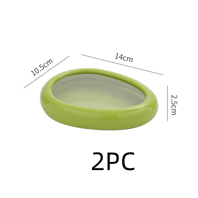 Cajas con película transparente para conservar frutas y verduras frescas, utensilios de cocina