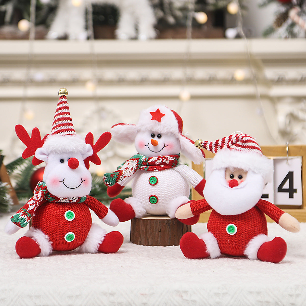 Adornos navideños Dibujos animados Muñeco de nieve viejo Colgante para árbol de Navidad